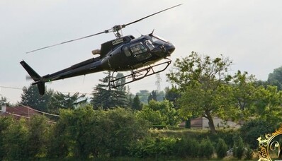 Le Puy du Fou de helicóptero