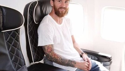 O jato particular de Lionel Messi