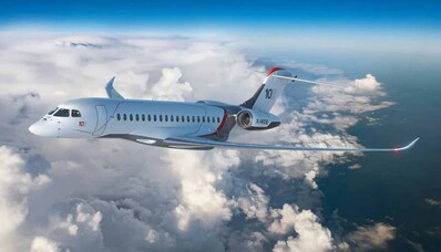 A Dassault Aviation lança o Falcon 10X, seu jato particular mais potente
