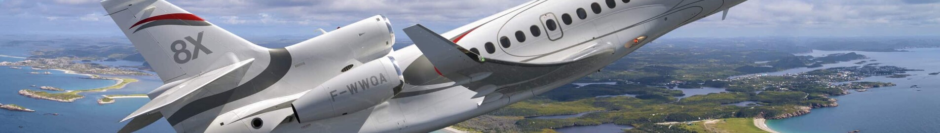 O Falcon 8X melhora sua cabine
