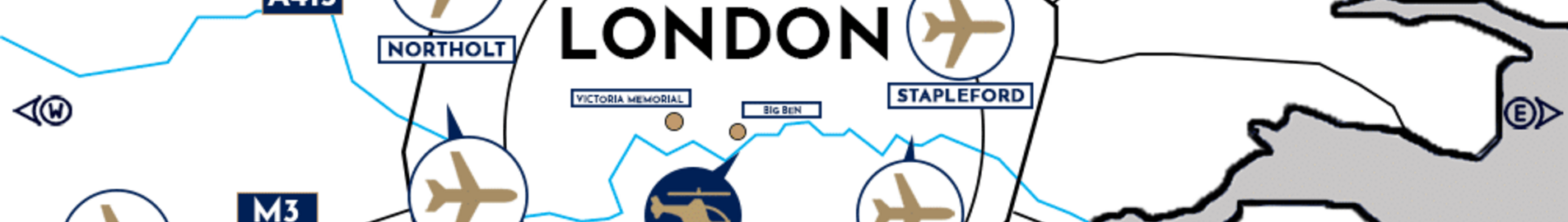 Onde pousar um jato particular em Londres