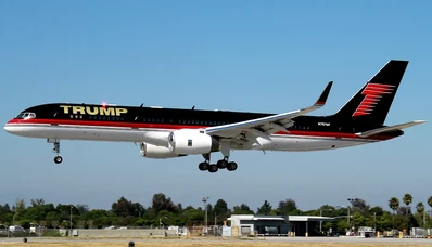 O jato particular de Donald Trump: um símbolo de luxo e poder