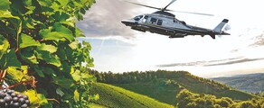 Os vinhedos da Borgonha: experiência de helicóptero