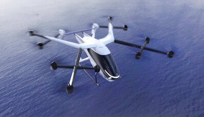 A aeronave SkyDrive na Osaka World Expo 2025