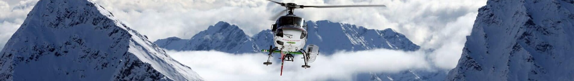 Milão - Courmayeur: traslado de helicóptero