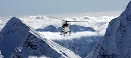 Milão - Cervinia: traslado de helicóptero