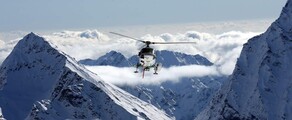 Milão - Courmayeur: traslado de helicóptero