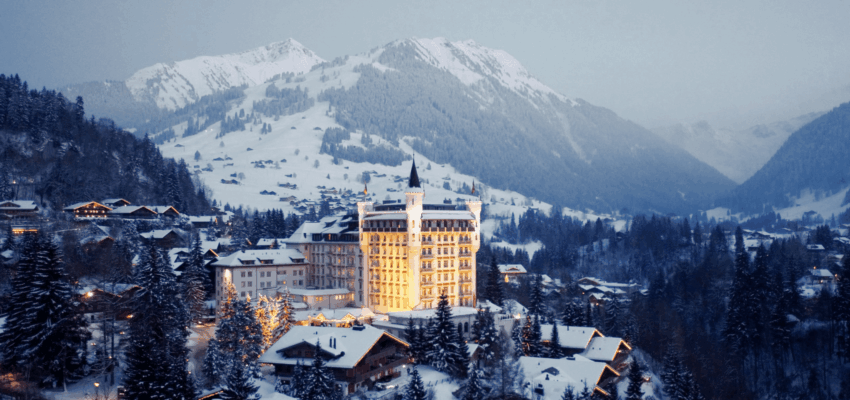 Genebra - Gstaad: traslado de helicóptero