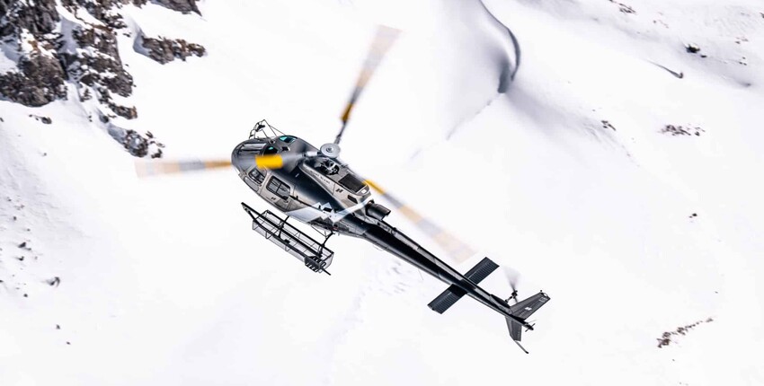 Lyon - Megève: traslado de helicóptero